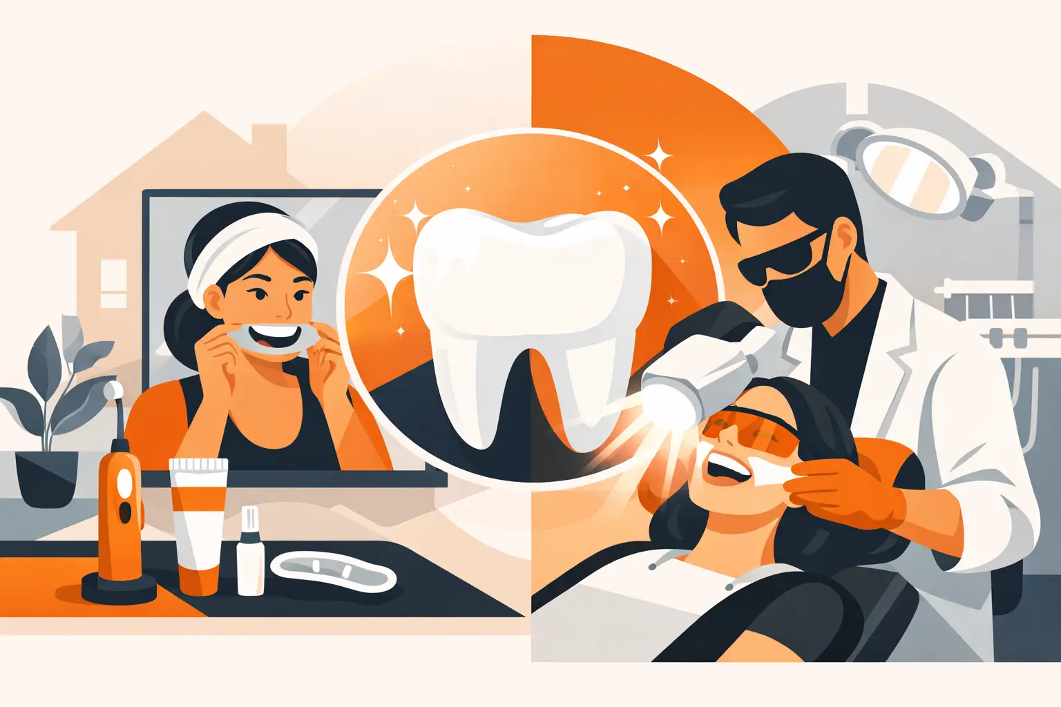 How to Whiten Teeth Safely at Home or Dentist