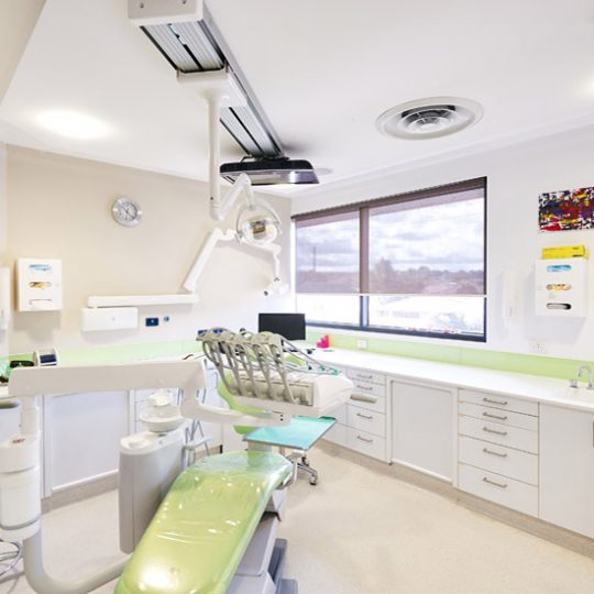 integrated dental practice chair
